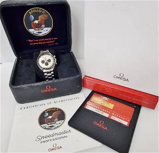 Omega Speedmaster Apollo II Rare Limited Edition 35693100 Chronograph Mens Watch Box Papers: Described By:Michelle NFDDDD DBJQ Title:Omega Speedmaster Apollo II Rare Limited Edition 35693100 Chronograph Mens Watch Box Papers Description: Omega Speedmaster Apollo II Rare Limited Edition 356931