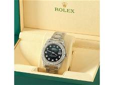 Rolex Datejust 41, Ref 126300, 4.4CT Diamond Bezel/Lugs/Black MOP Dial Watch