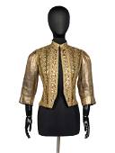 Chanel Haute Couture Embroidered Gold Lace and Lam&#233; Jacket, 1930s