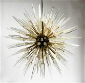 Italian Modernist Sputnik Chandelier Light Fixture