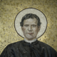 Detail of a 19th-century Continental macro-mosaic of a prominently haloed St. John Bosco, which realized $1,600 plus the buyer’s premium in April 2021. Image courtesy of Akiba Antiques and LiveAuctioneers
